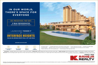 Launching tower F at K Raheja Interface Heights in Malad, Mumbai